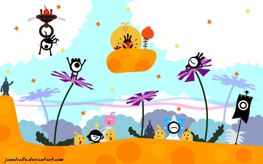 Patapon Visits Locoroco :D