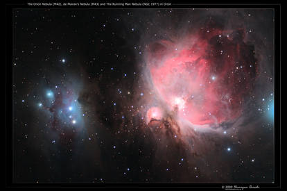 Orion Nebula, M43 and NGC 1977