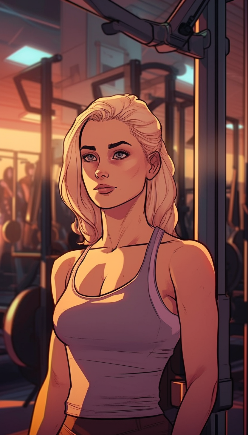 gym lady by everspade on DeviantArt