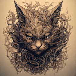 Cat tattoo 1