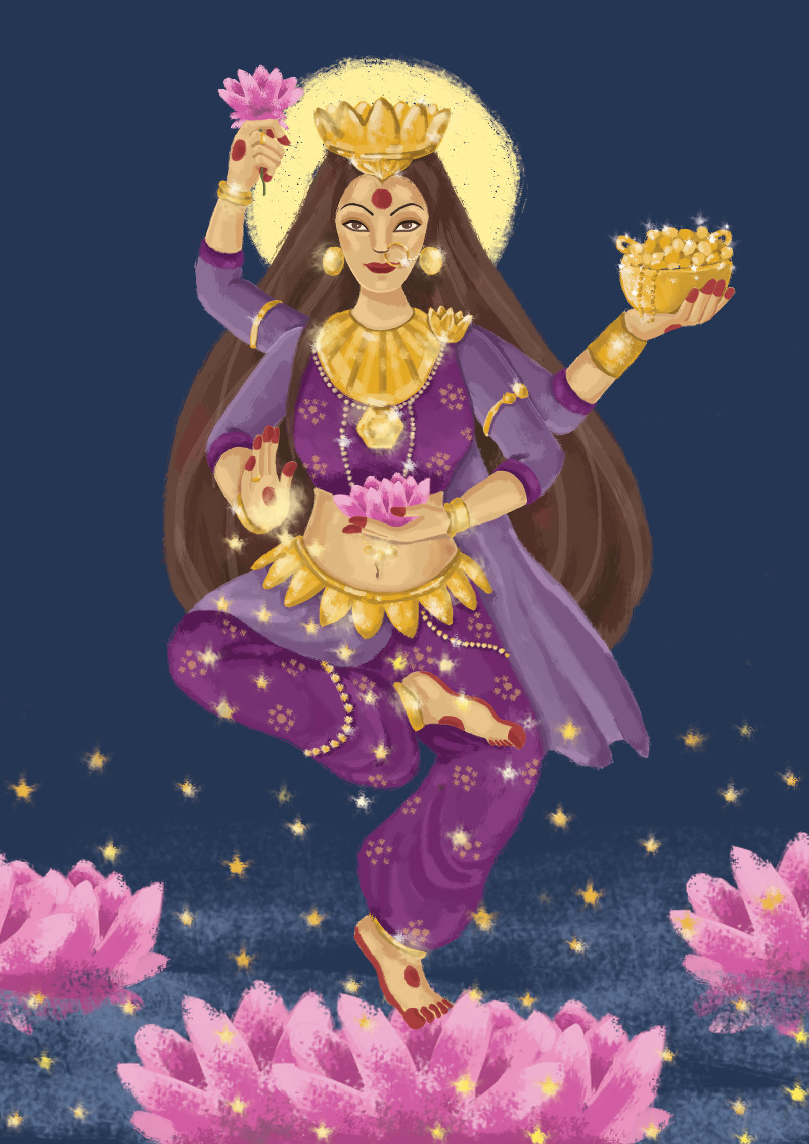 Goddess Lakshmi by yellowslice on DeviantArt