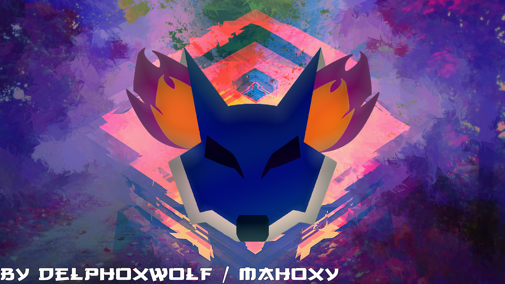 DelphoxWolf mahoxy logo youtube desing by delphoxw