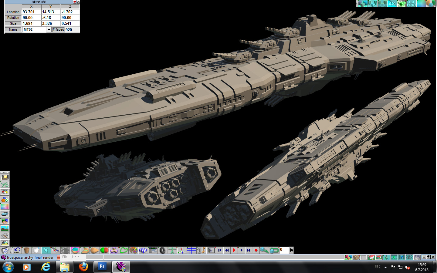 Space Ship Concept Design : Battleship by canturk on DeviantArt