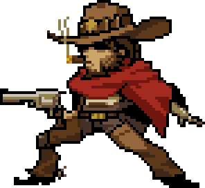 Idle animation of Mccree's pixel spray by Daydreamer194 on DeviantArt Idle animation of Mccree's pixel spray by Daydreamer194 on DeviantArt