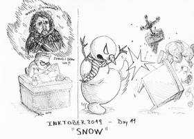 Inktober 2019 - Day11 SNOW by vidal174