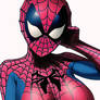 Girl in Spider-Man costume