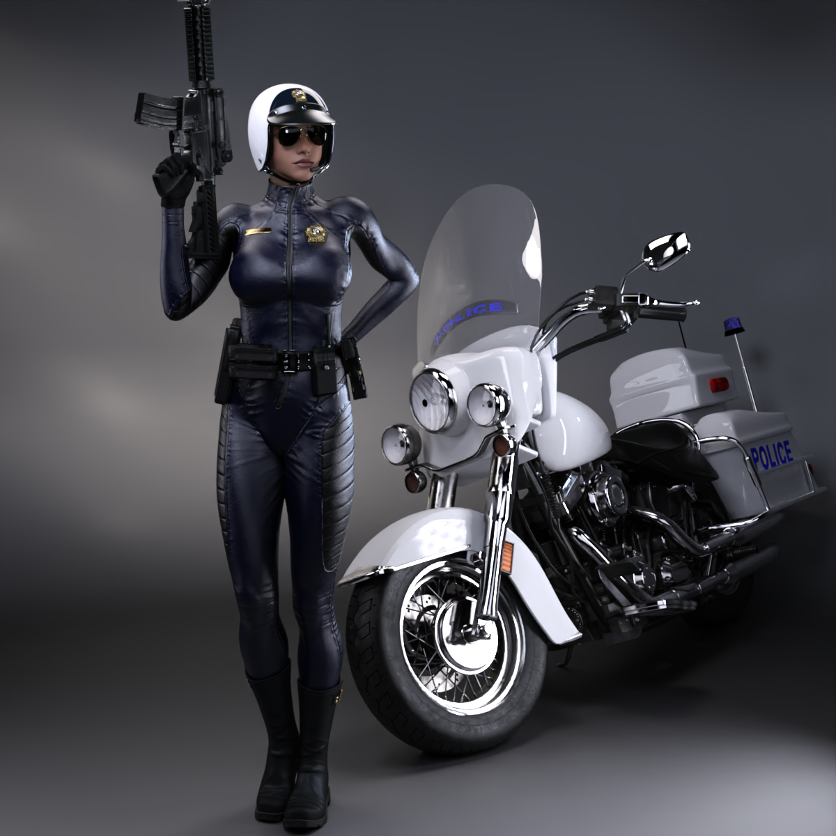Motorcycle Cop by 666markofthebeast666 on DeviantArt