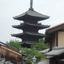 Pagoda Peering over the Streets of Kyoto