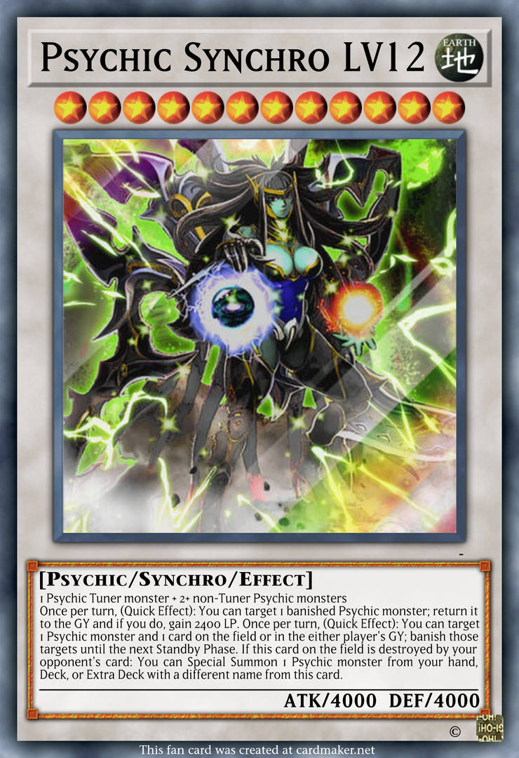 Psychic Synchro LV12 by zetareticuli101 on DeviantArt