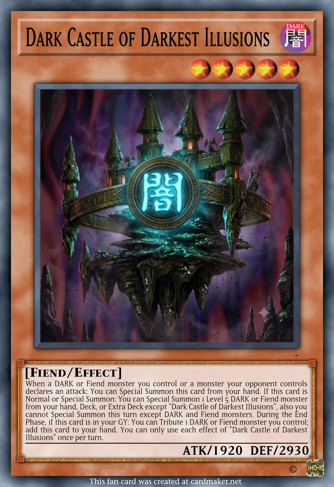 dark illusion yugioh card Thinking of making Panic legacy support, starting by retraining castle of the Illusion, is this a good start? : r/customyugioh This cards name becomes Dark Magician while it is on the field Dark Castle of Darkest Illusions