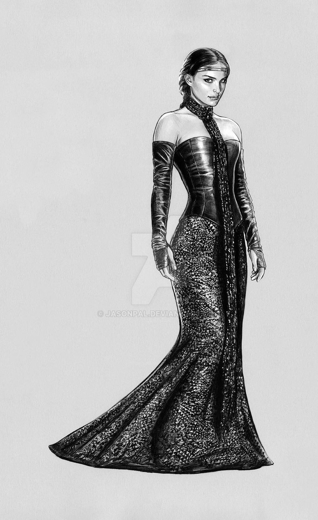 padme -Black Leather Gown by jasonpal on DeviantArt padme -Black Leather Gown by jasonpal on DeviantArt