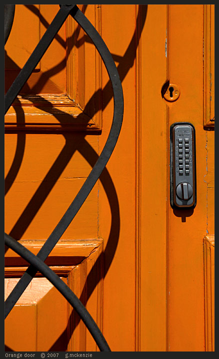 Orange door