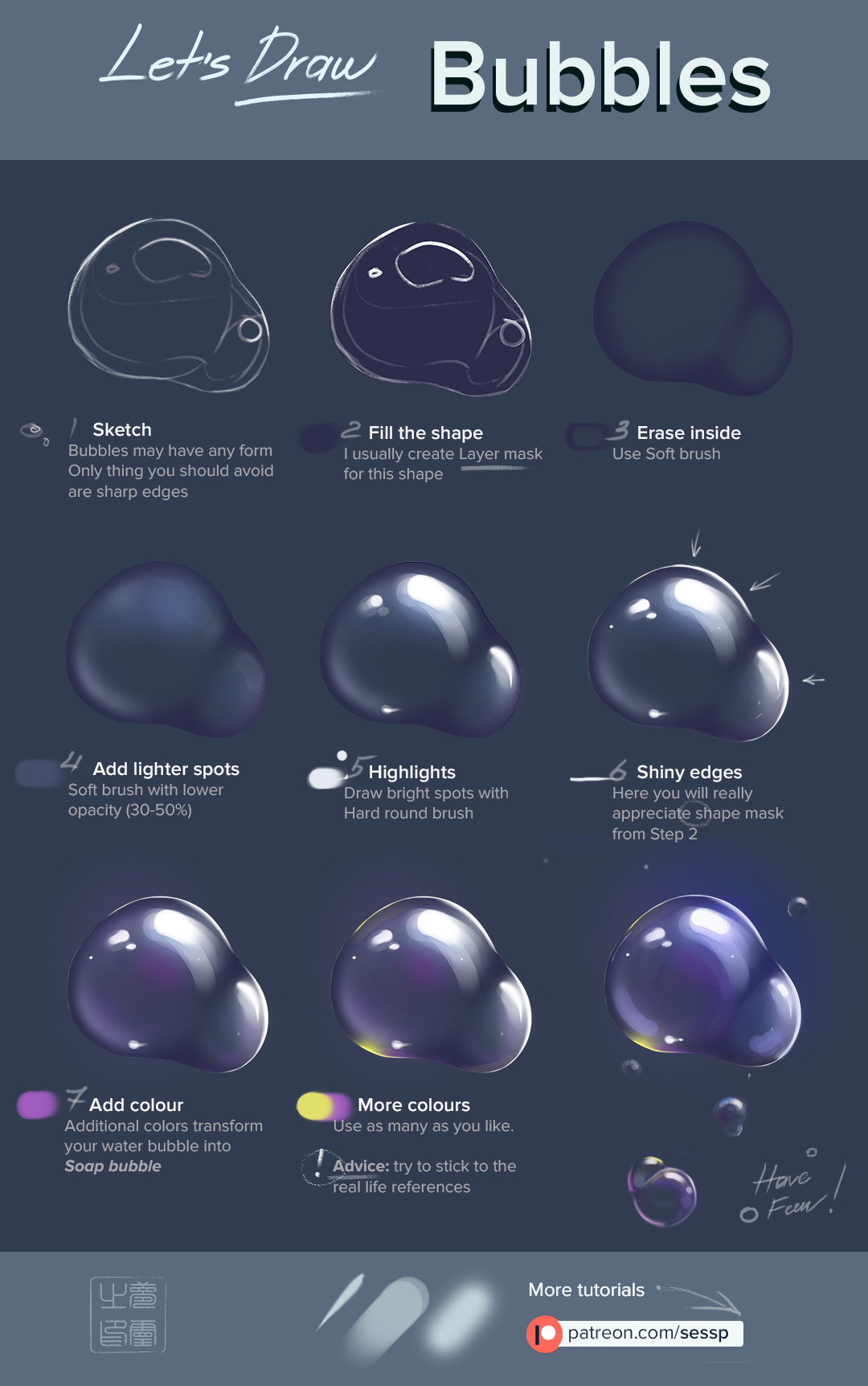 How To Draw Bubbles By Sessp On Deviantart
