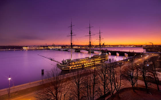 White Night. Saint-Petersburg, Russia