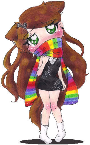 Your Chibi Kitty Rainbow Girl