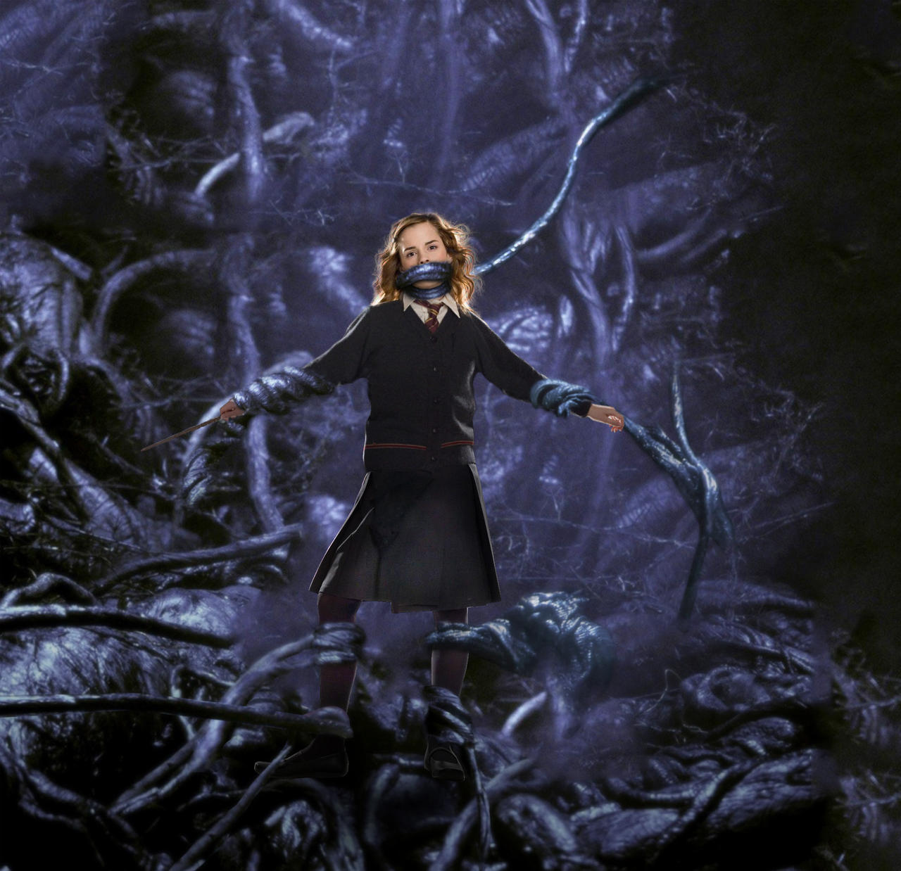 Emma Watson as Hermione Granger Gagged by jackimanu on DeviantArt
