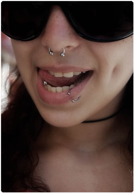 the piercing girl.