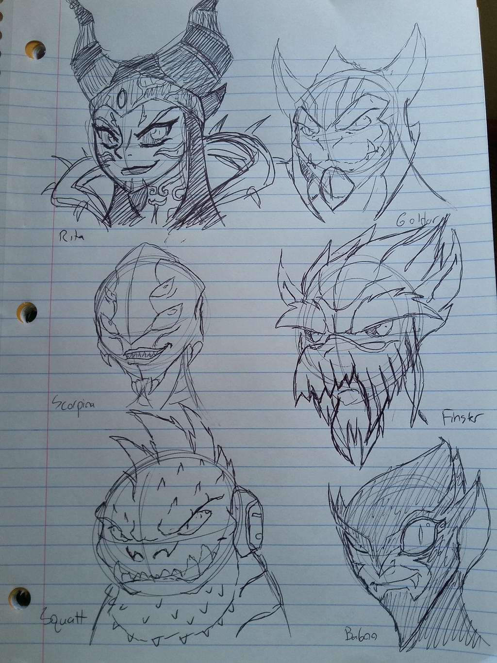 Power Ranger Evil Roxy Draw Power Rangers Villain Sketches by Zigwolf on DeviantArt