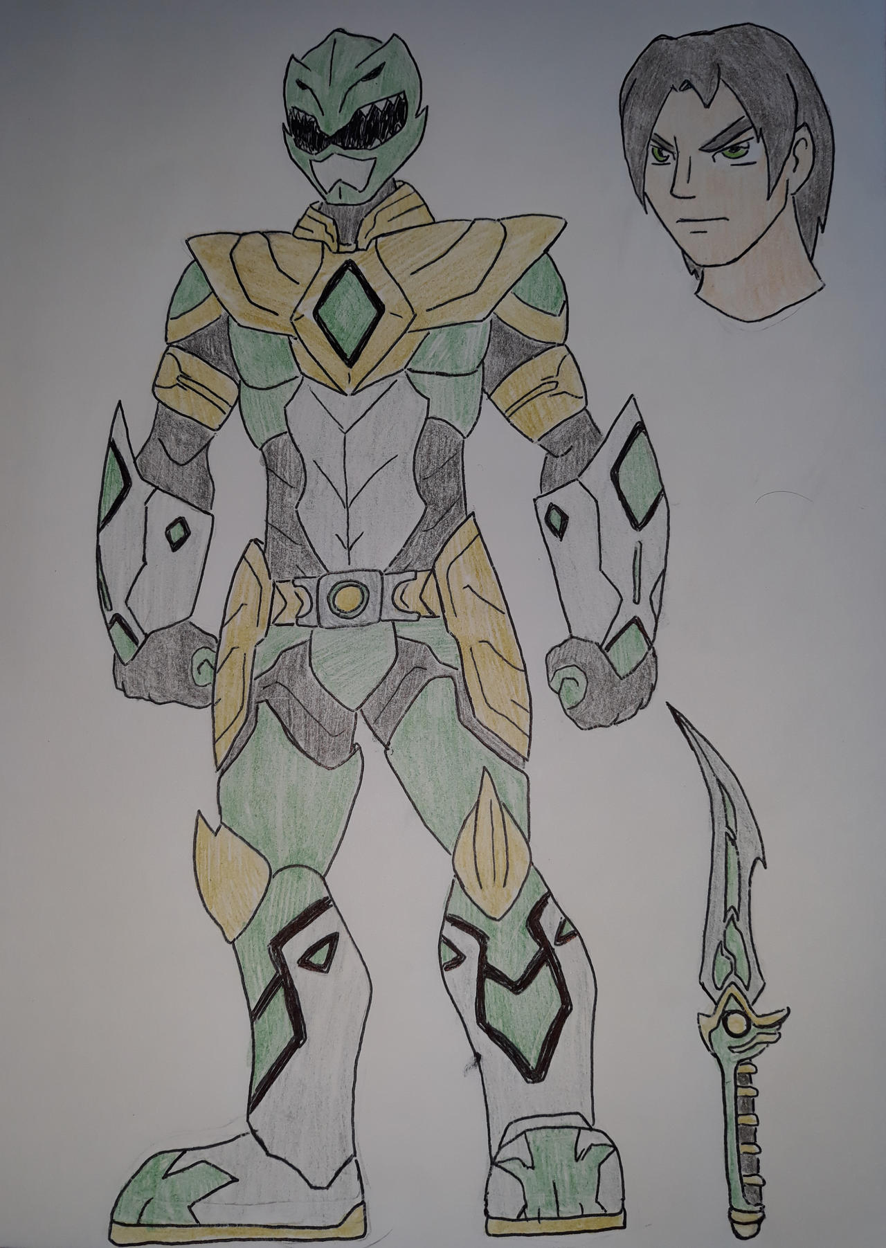 Power Rangers Green Rangers Deviantart Green Ranger by Zigwolf on DeviantArt