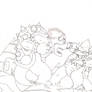 Bowser vs Dark Bowser WIP