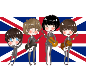 The Beatles chibi