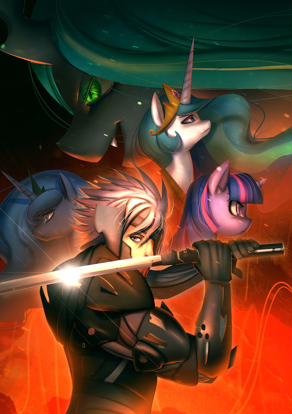 [commission] Metal Gear Rising : Equestria