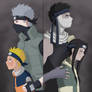 Kakashi and Naruto vs Zabuza and Haku