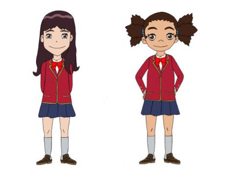 Yuna and Sasha go to Junior High