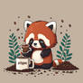 Red Panda coffee time