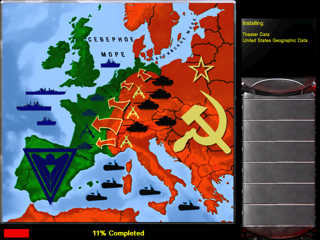 Europe with Allies and Soviets