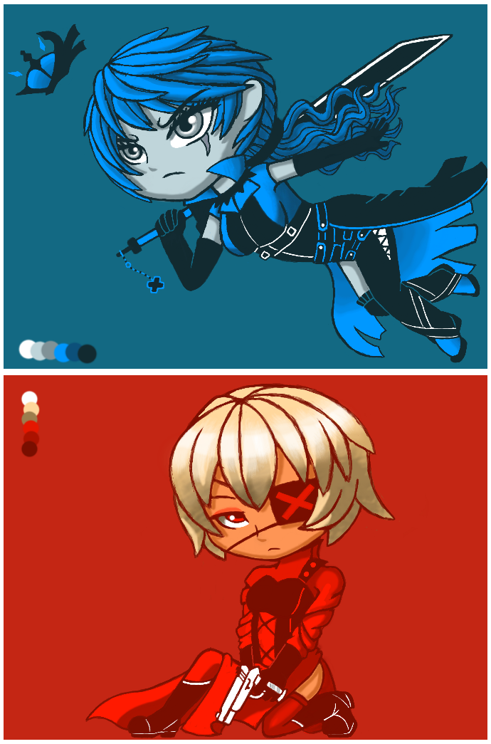 AA: Chibi X-Gunner and X-Knight