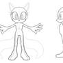 Sonic Base - Female Reference Sheet WIP