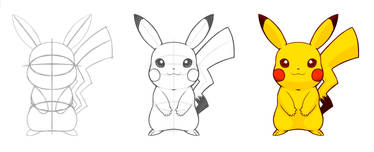 dA Tutorial - Pikachu