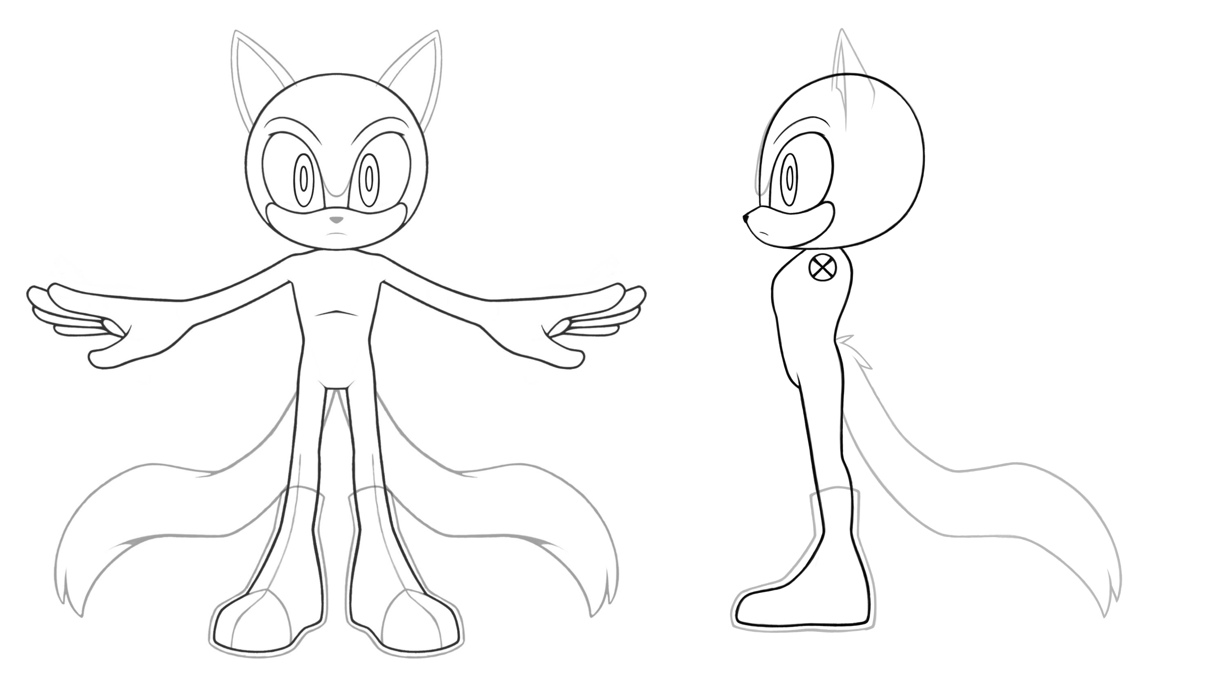 Sonic Base - Male Reference Sheet