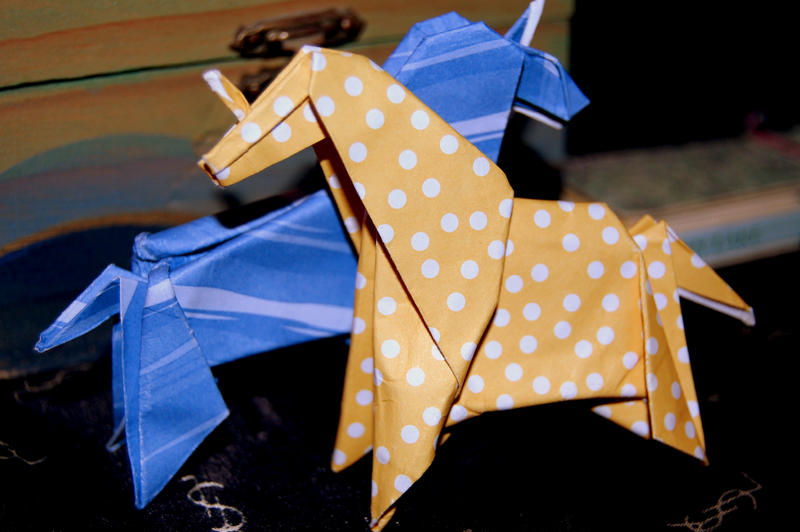 Origami Unicorns.