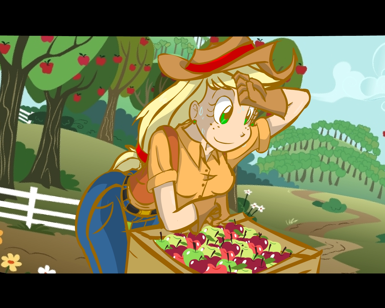 Applejack Human Pool MLP Applejack Human Version by Kreoss on DeviantArt