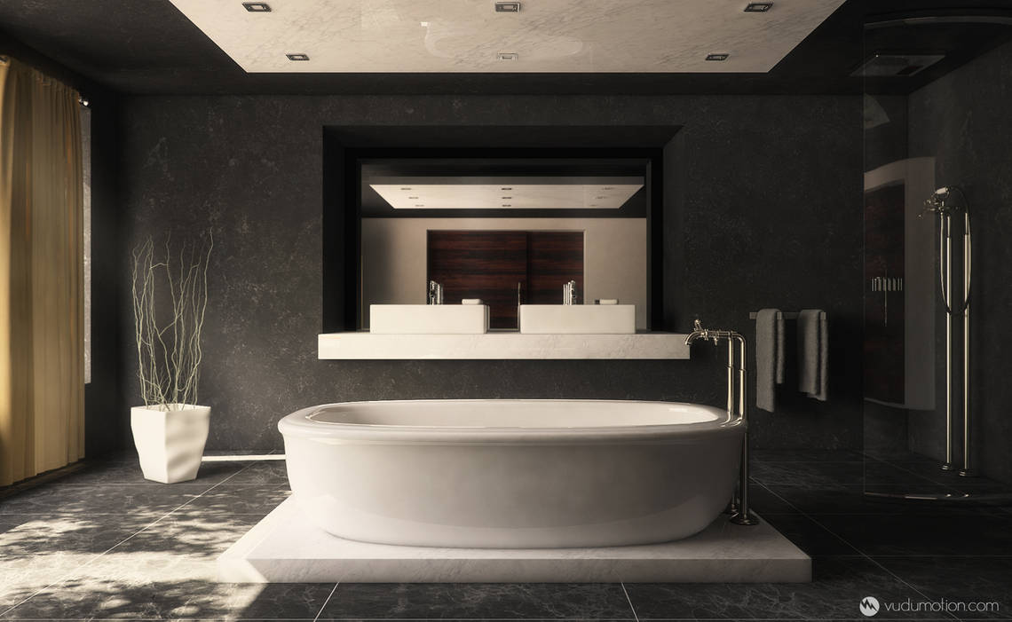 Contemporary Bathroom by vudumotion Contemporary Bathroom by vudumotion