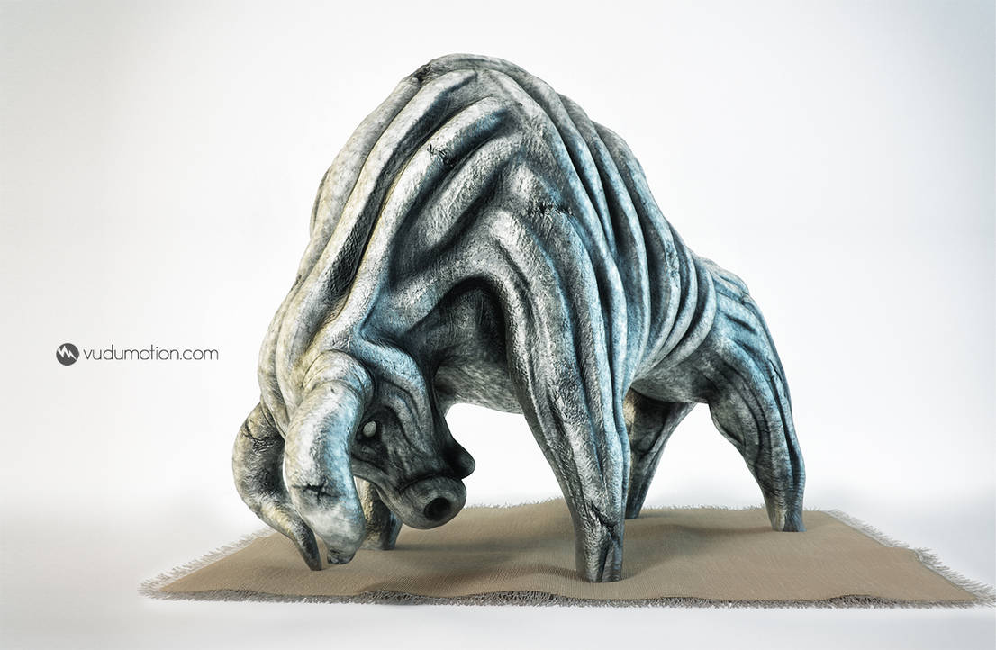 Bull sculpture by vudumotion Bull sculpture by vudumotion