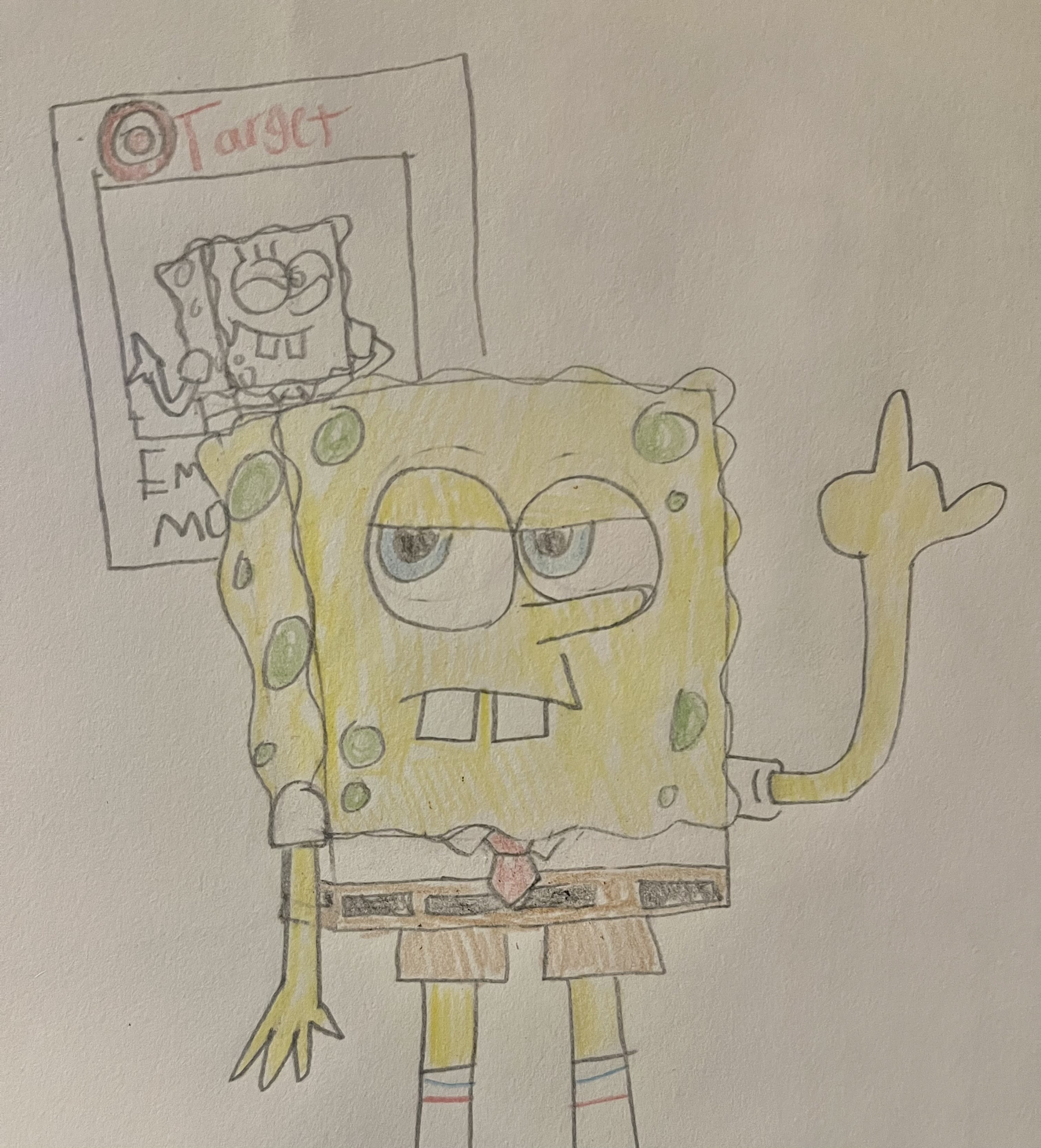 Netro Flipping Off SpongeBob Flipping Off by DH-Artz on DeviantArt
