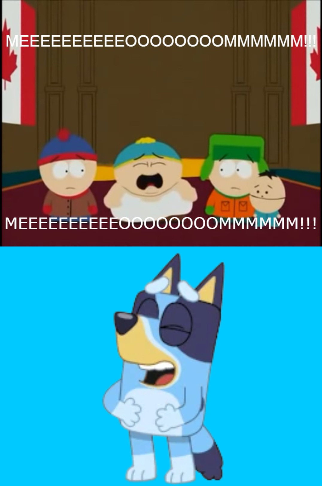 Bluey Laughing At Eric Cartman Crying By Qubofan On Deviantart Bluey Laughing At Eric Cartman Crying By Qubofan On Deviantart