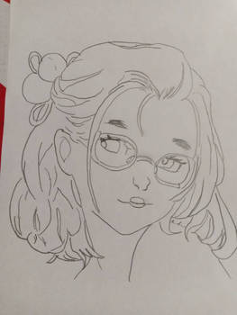 Sketch of me of anime girl 