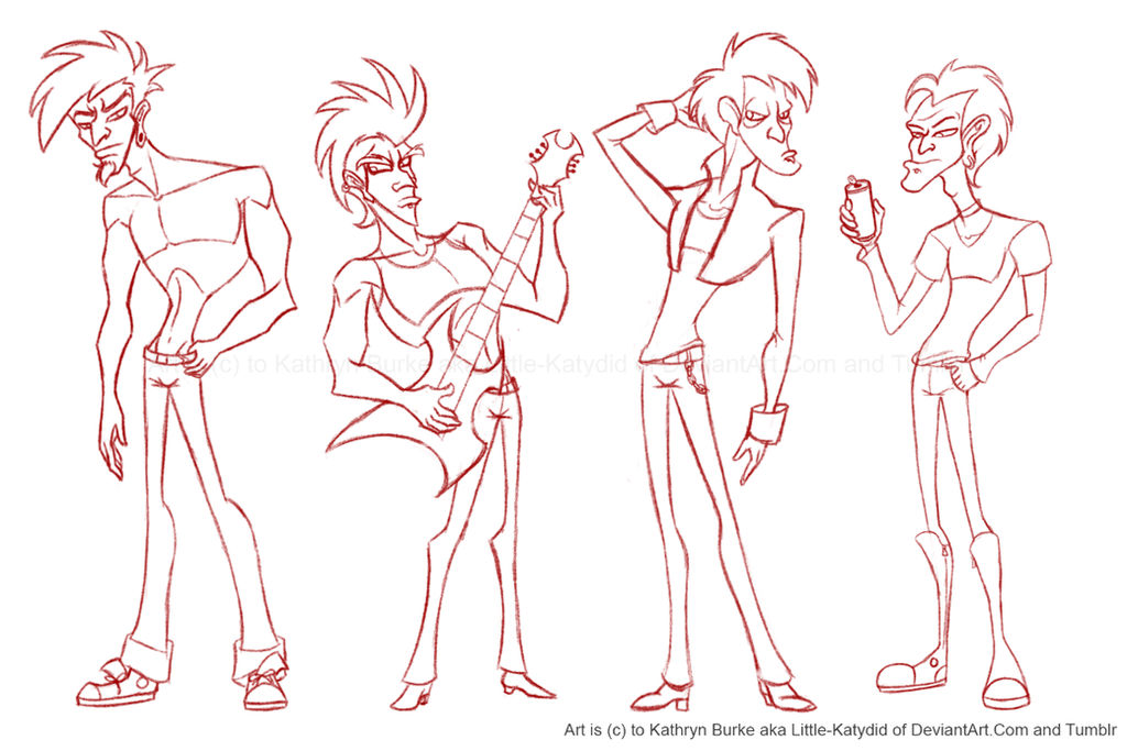 Weak Rocker Guys Rocker Guy: Versions 1 to 4 by Little-Katydid on DeviantArt