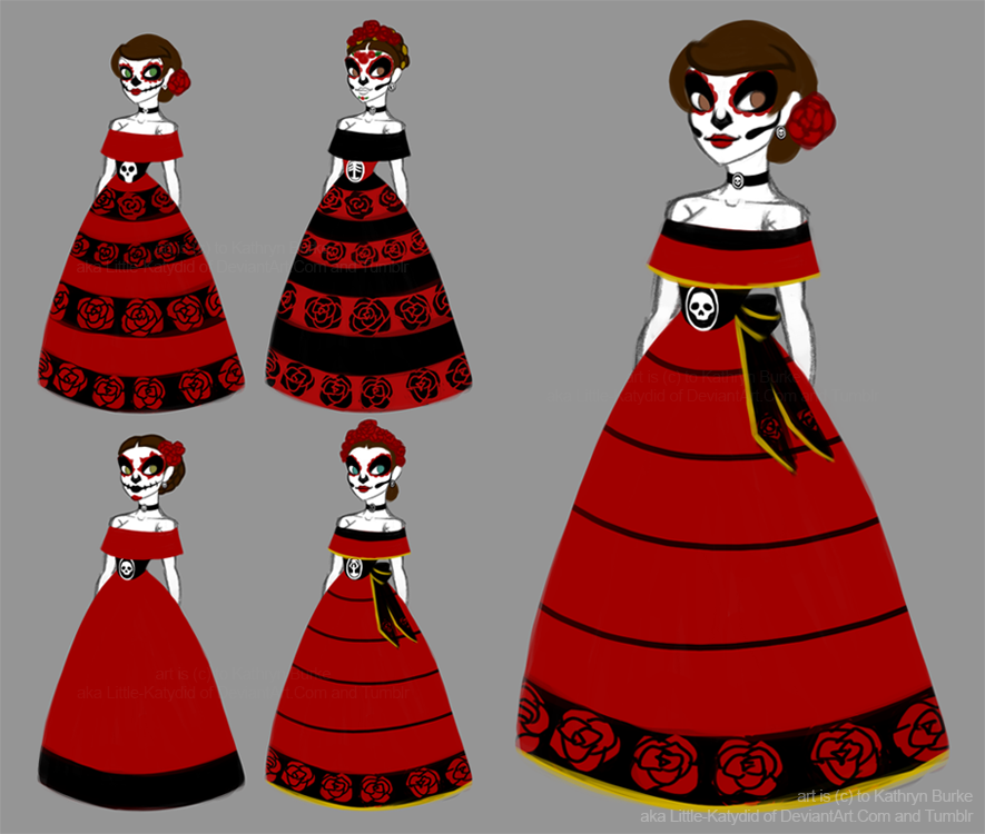 Day Of The Dead Dress and Makeup Concepts