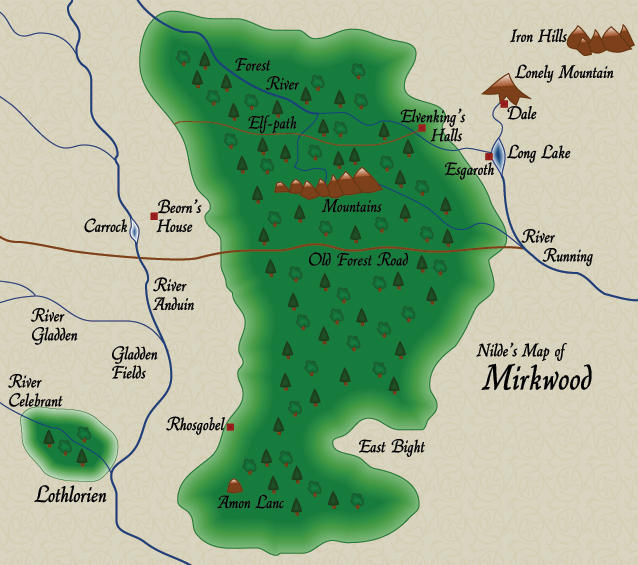 Map Of Mirkwood By MazzieEowyn On DeviantArt map-of-mirkwood-by-mazzieeowyn-on-deviantart