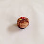 Miniature polymer clay pancake stack magnet