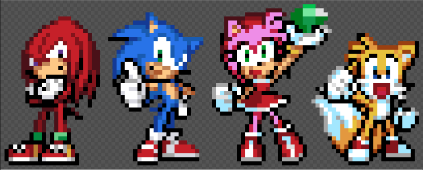 Sonic Sprites v1 (WIP) by AxelFlox on DeviantArt