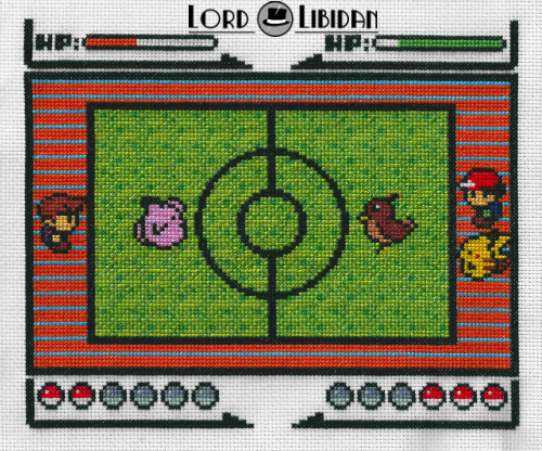 Pokemon Battle! Cross Stitch