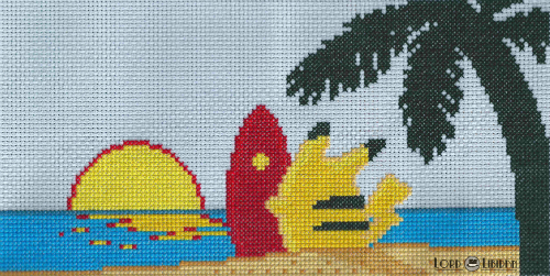 Surfing Pikachu Cross Stitch