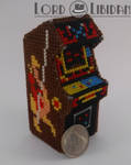 Miniature 3D Joust Arcade Cabinet Cross Stitch by LordLibidan