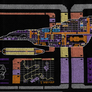 Star Trek Voyager LCARS Blueprint Cross Stitch